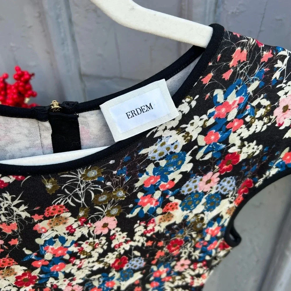 Erdem  Darlina Floral-Print Flounce Dress, size 8 - Picture 13 of 14